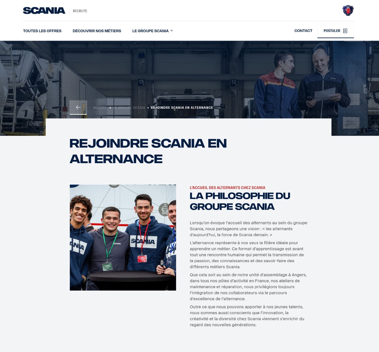 Le site scaniarecrute.fr fait peau neuve