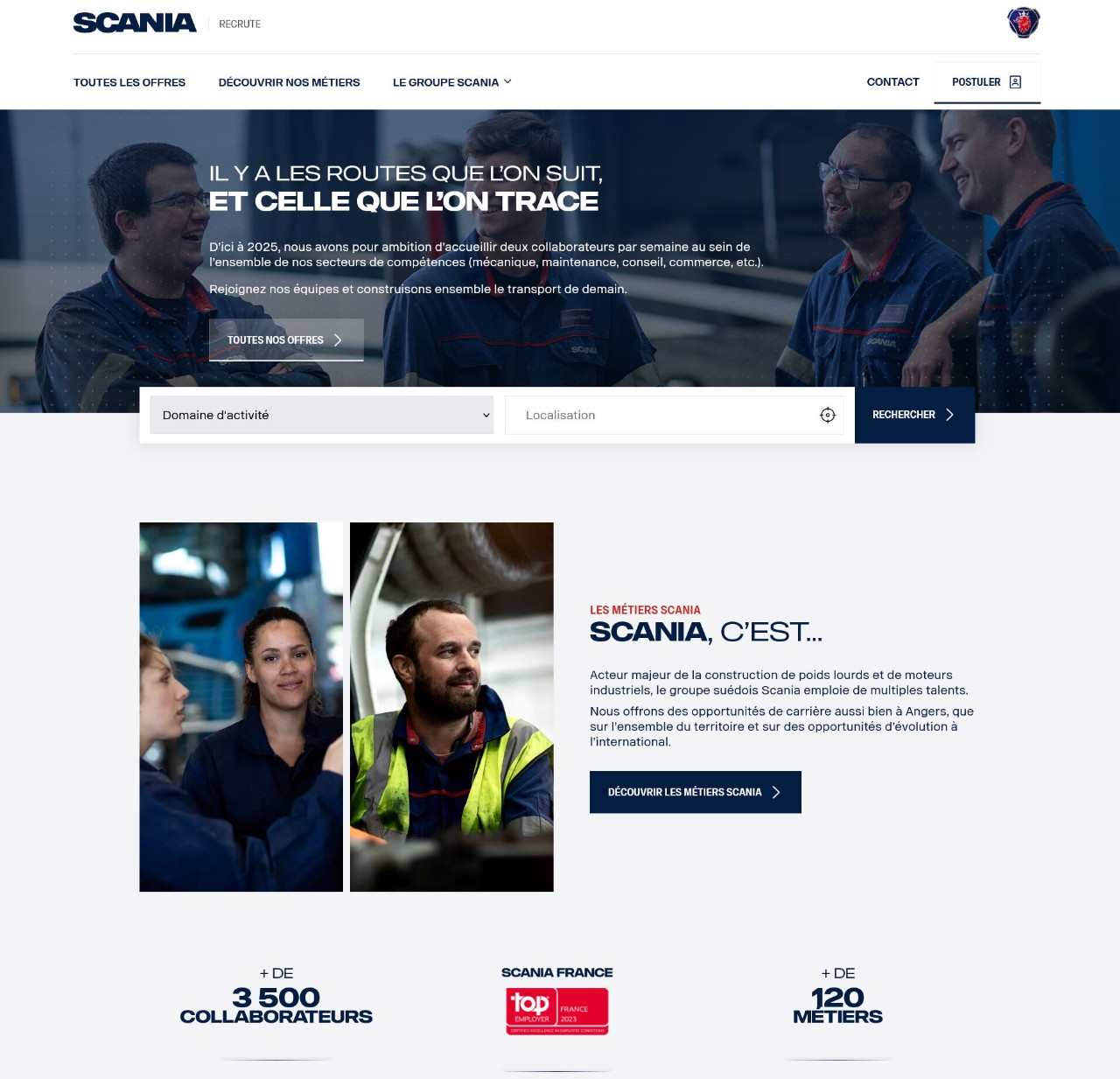 Le site scaniarecrute.fr fait peau neuve