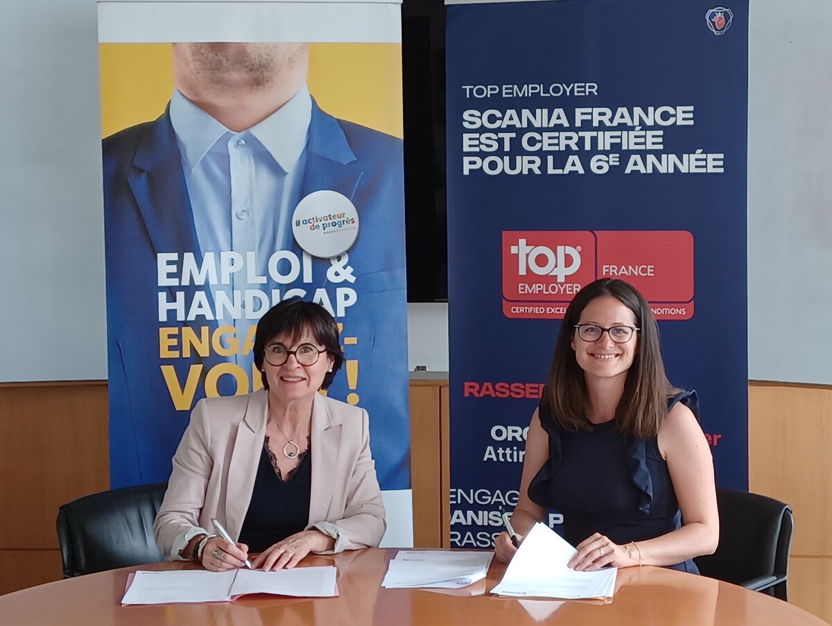 Scania France signe une convention avec l’Agefiph