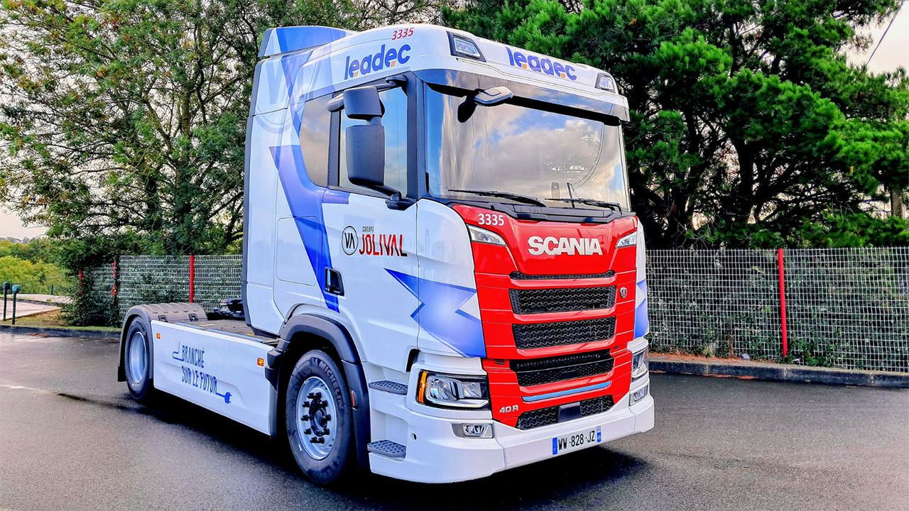 Un BEV Scania livré au groupe Jolival pour le compte de Leadec