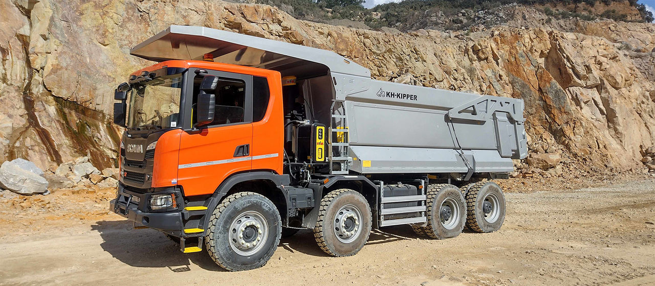 Scania propose des camions dédiés aux carrières et aux mines