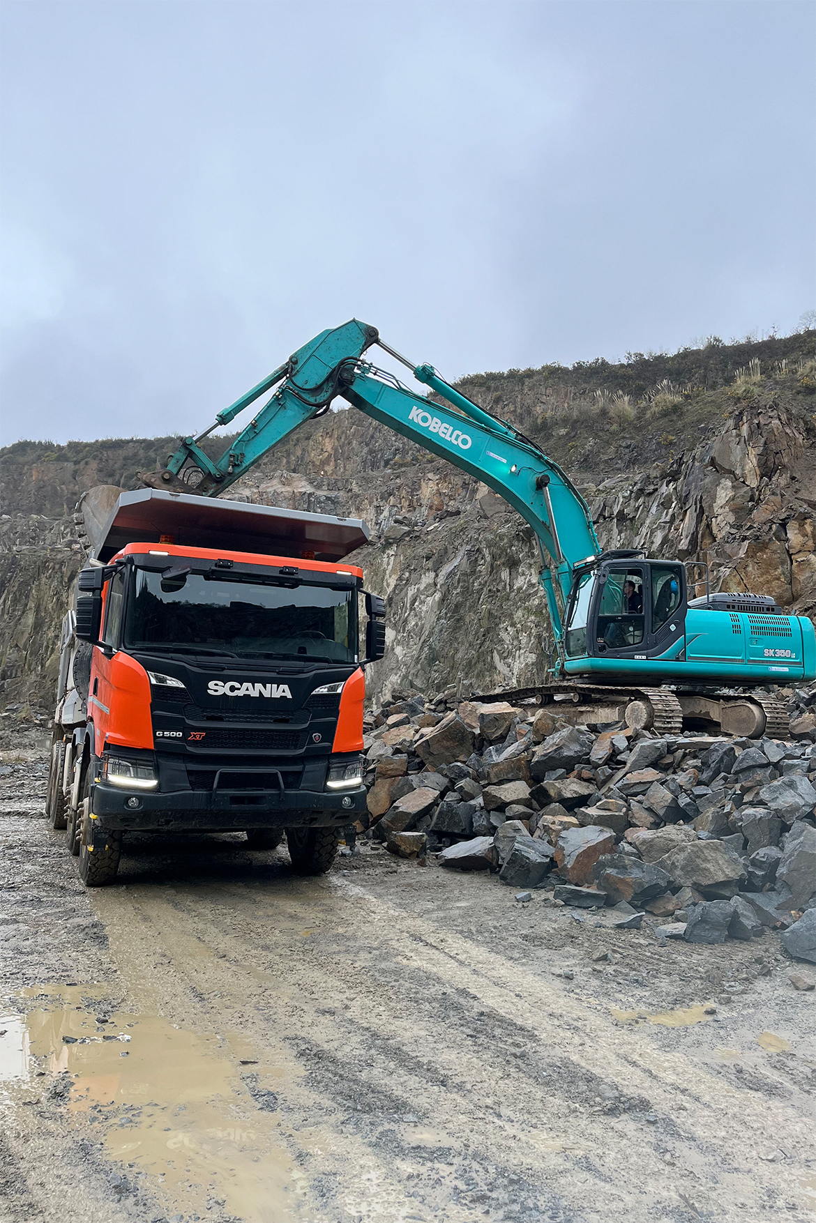 cania propose des camions dédiés aux carrières et aux mines