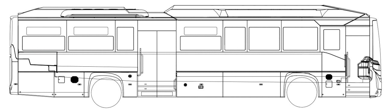 Configurations des essieux, des portes et des longueurs pour Scania Fencer