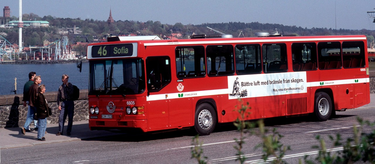 1989: First ethanol buses
