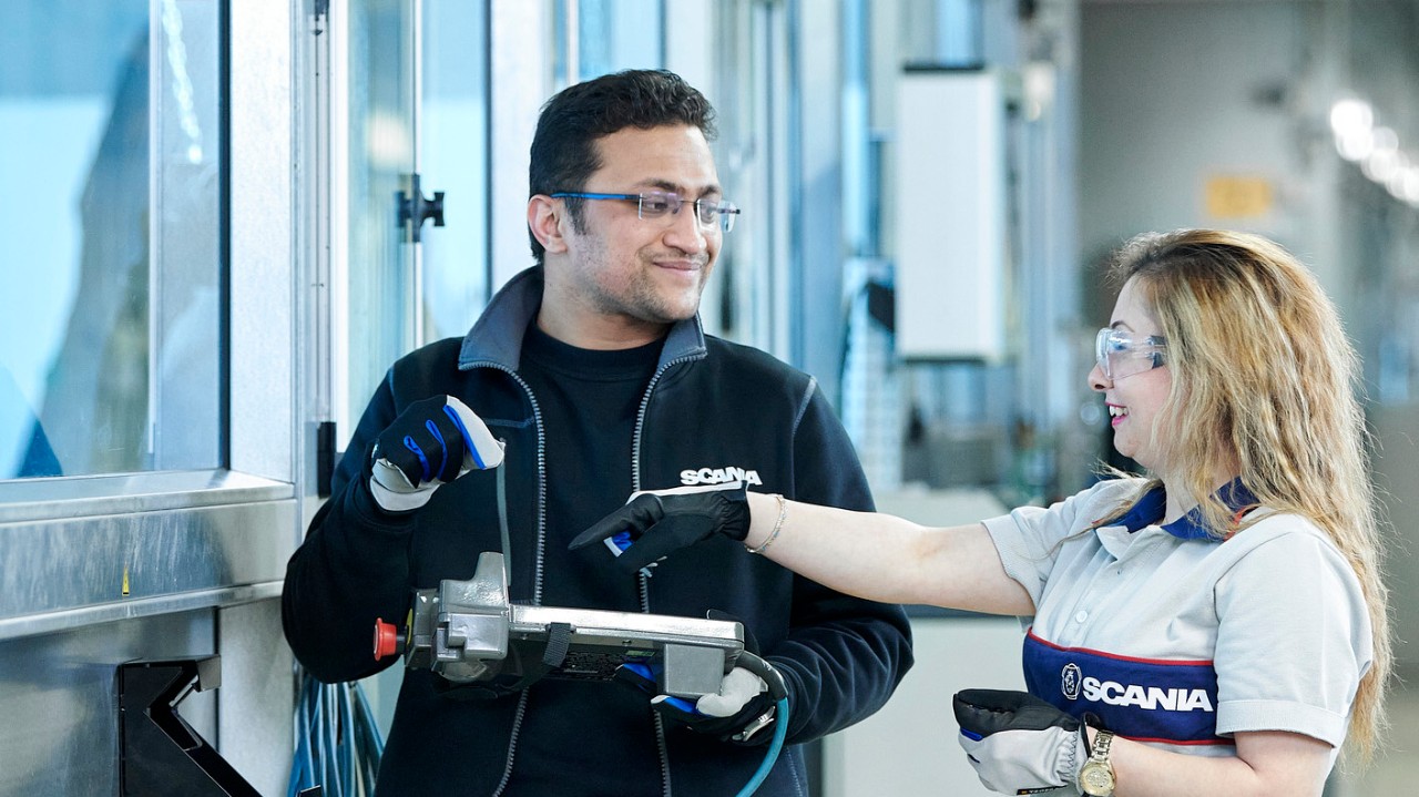 Saranik is encouraged by the Scania Way