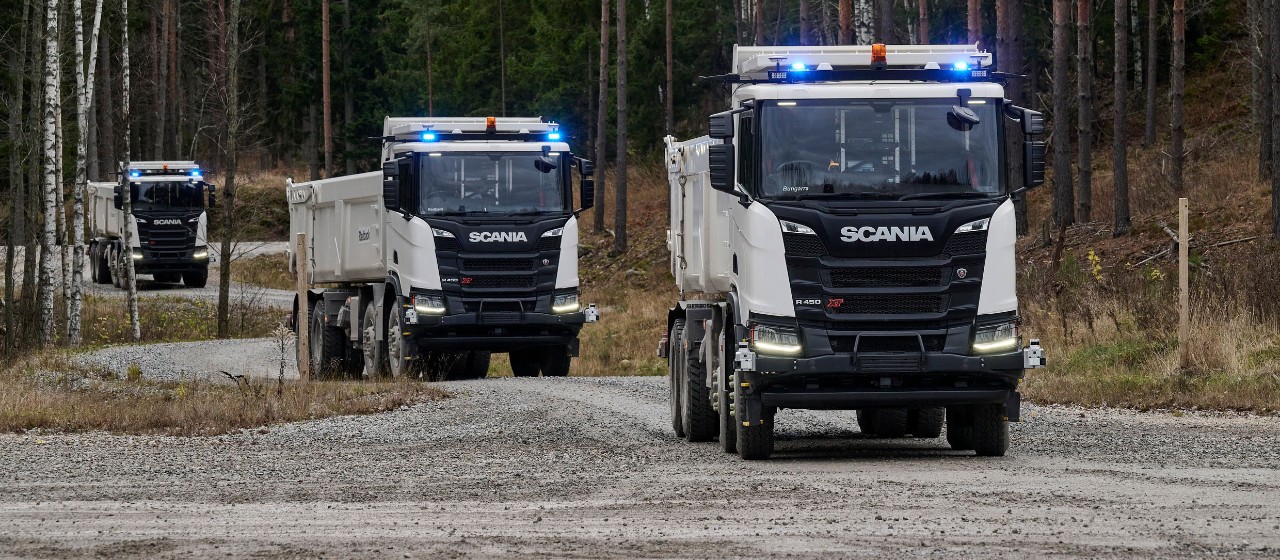 Scania autnomous mining trucks