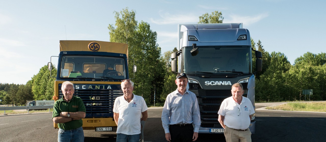New vs. Old: Four veteran drivers and two legendary Scania trucks