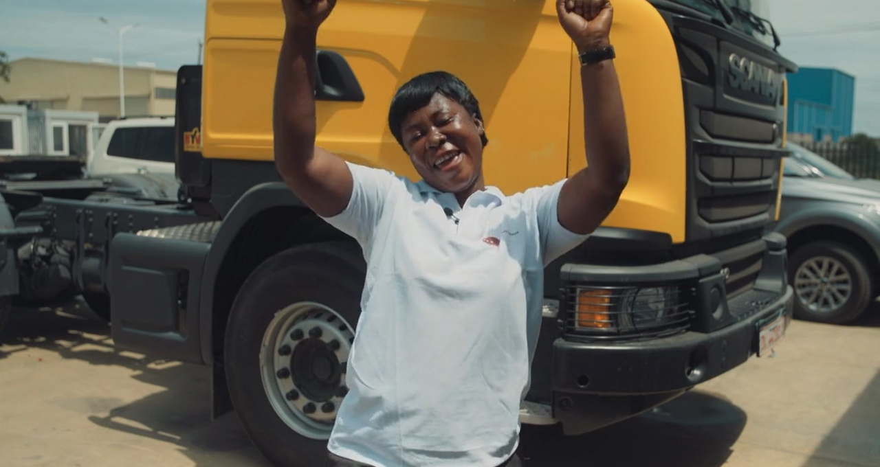 Scania empowers women to move the city of Accra