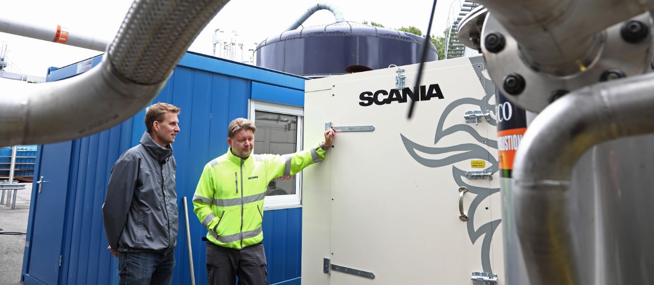 Scania engines being tested with raw untreated biogas