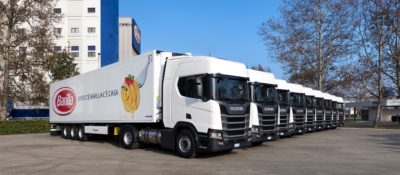 Barilla switches to Scania liquefied gas trucks for food distribution