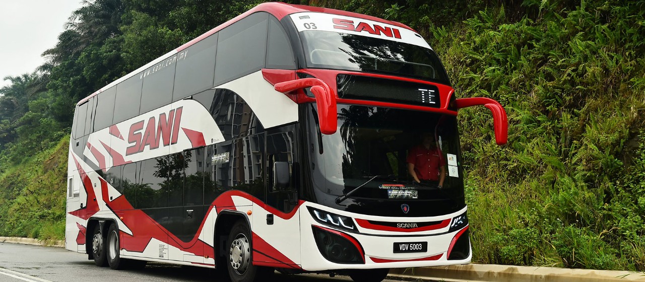 Scania Ecolution saves fuel for Malaysian bus operator