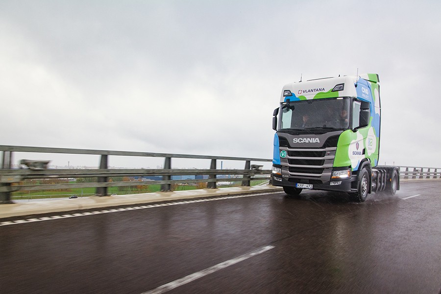 Scania trials first CNG truck in Lithuania
