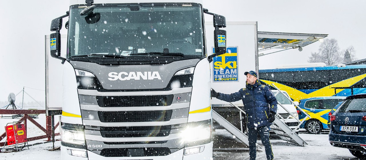 Meet the driver of Team Sweden’s ski waxing trailer
