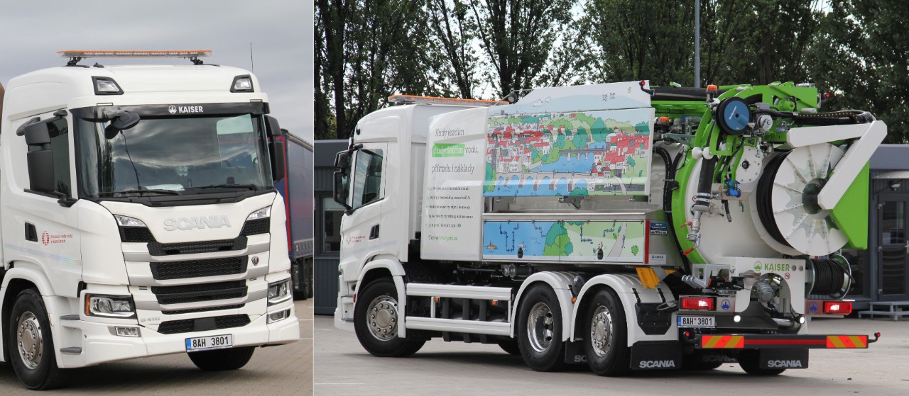 Prague deploys Scania biogas truck for sewer cleaning