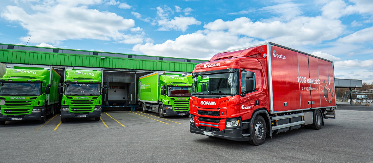 Posten Norge is testing an all-electric truck from Oslo to Tromsø