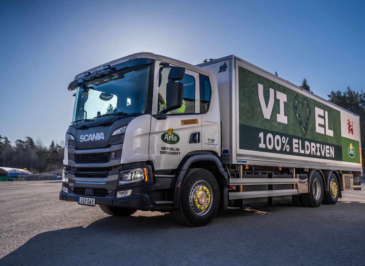 Arla acquires Scania electric truck for Stockholm city deliveries