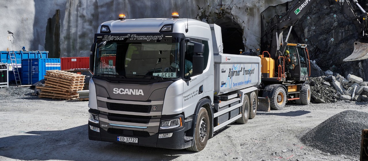 Bjørnars Transport pioneers with electric trucks in Bergen