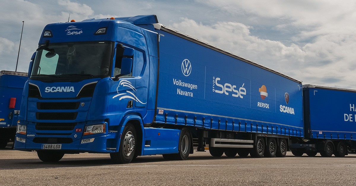 First Duo Trailer combination on renewable fuels in Spain