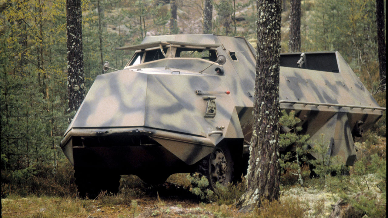 An armoured terrain vehicle named SKP m/42