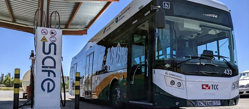 Biodisel buses from Scania that run on public waste in Spain