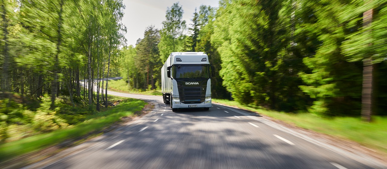 Truck on a road