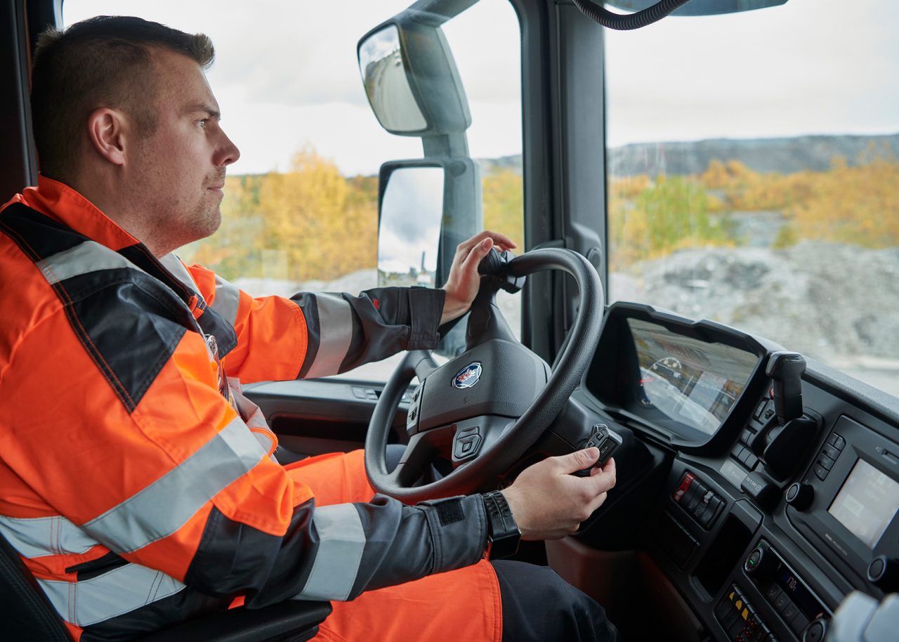 Mining truck driver