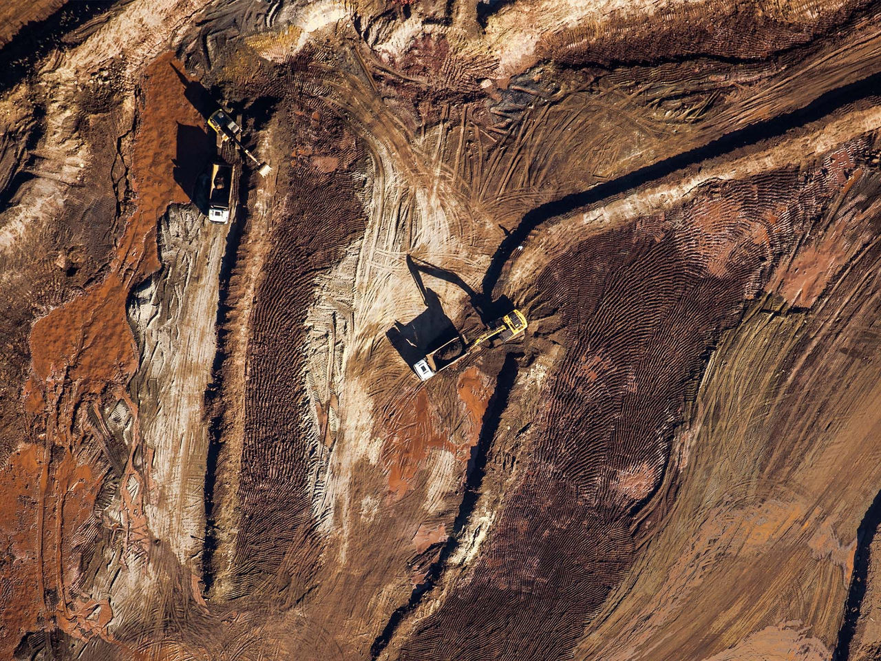 Aerial view of mine