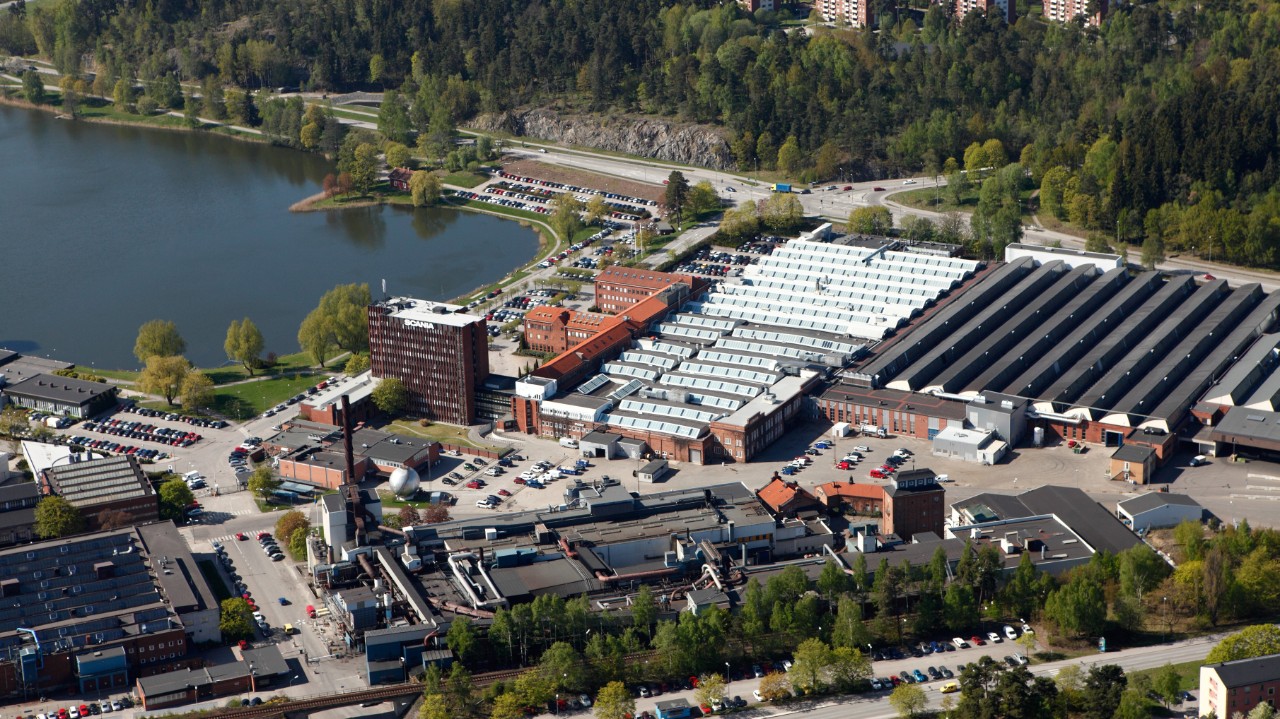 Air photograph of Scania facilities in SÃ¶dertÃ¤lje, Sweden.Photo: Kontrast foto 2011