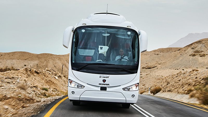 Postazione di guida dall'autobus