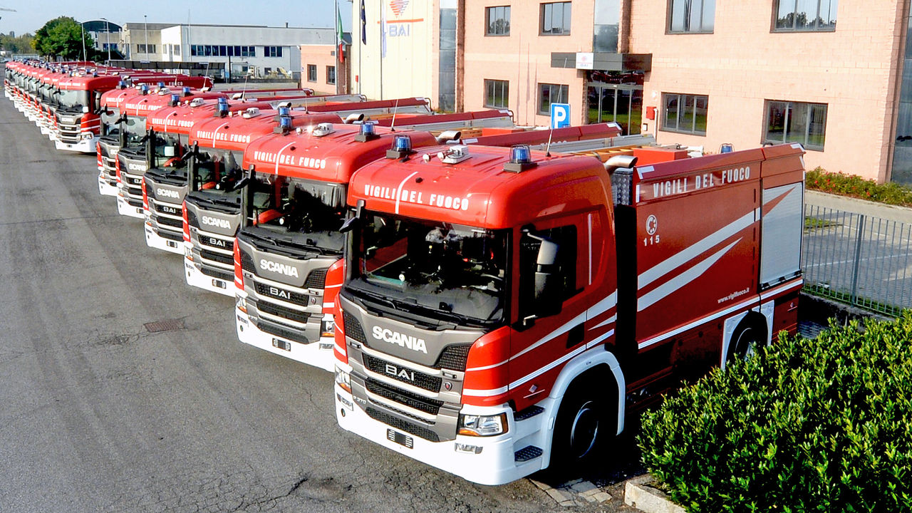  Autopompa vigili del fuoco scania