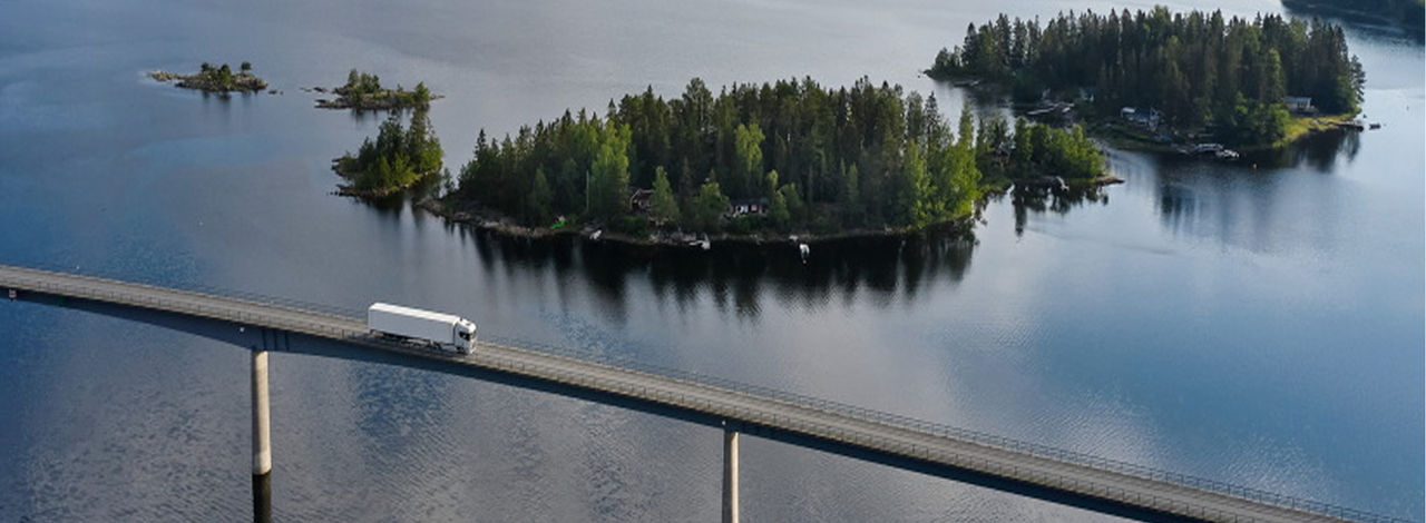 空撮、自然、トラック、v8、770s、橋、水