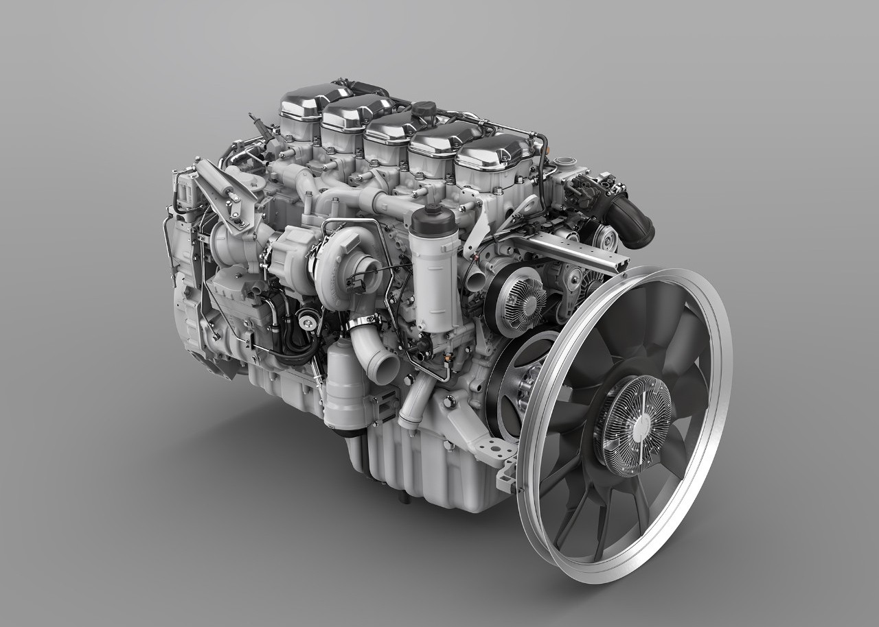 9-litre truck engine