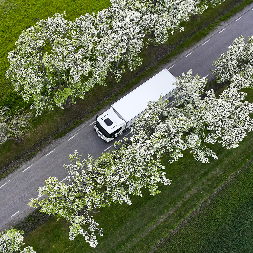 Truck on a road