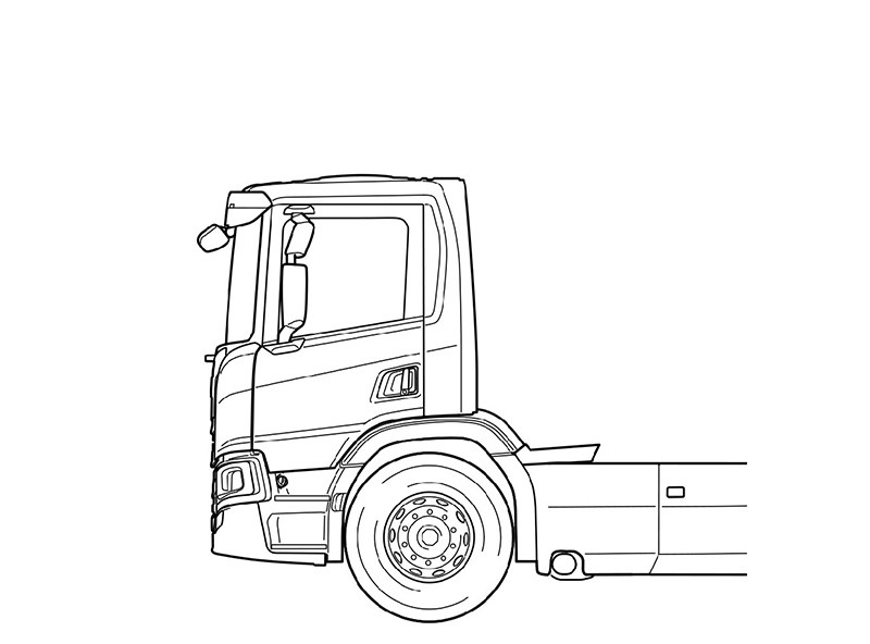 Иллюстрация укороченной кабины P-серии