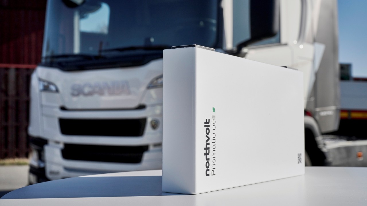 Northvolt ir Scania pristatė žaliąjį akumuliatorių