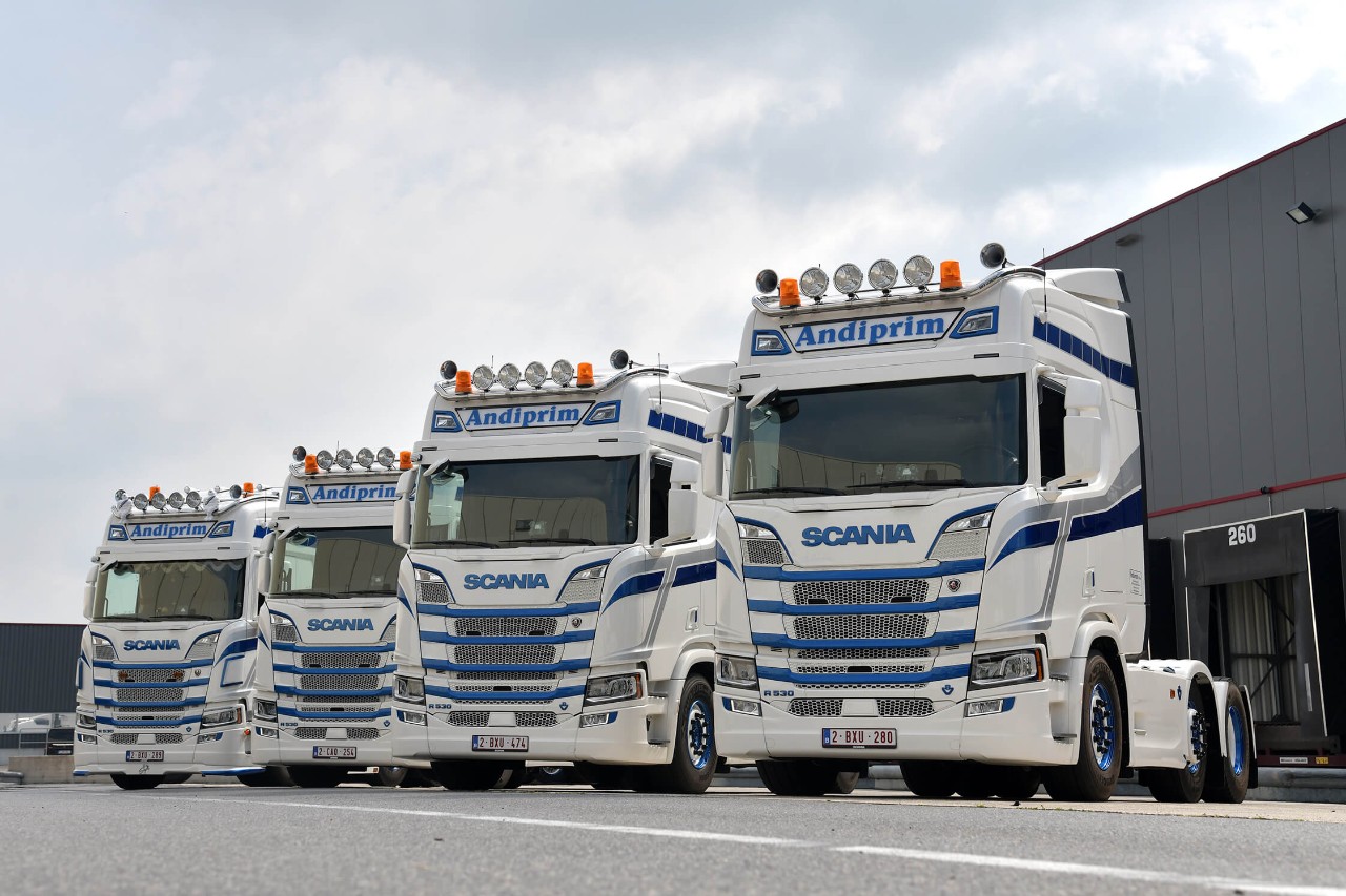 Andiprim ajoute cinq Scania V8 à sa flotte