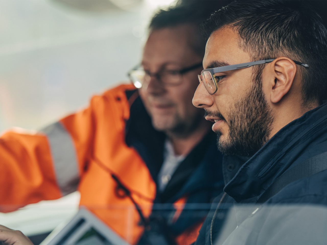 Un conducteur et un formateur