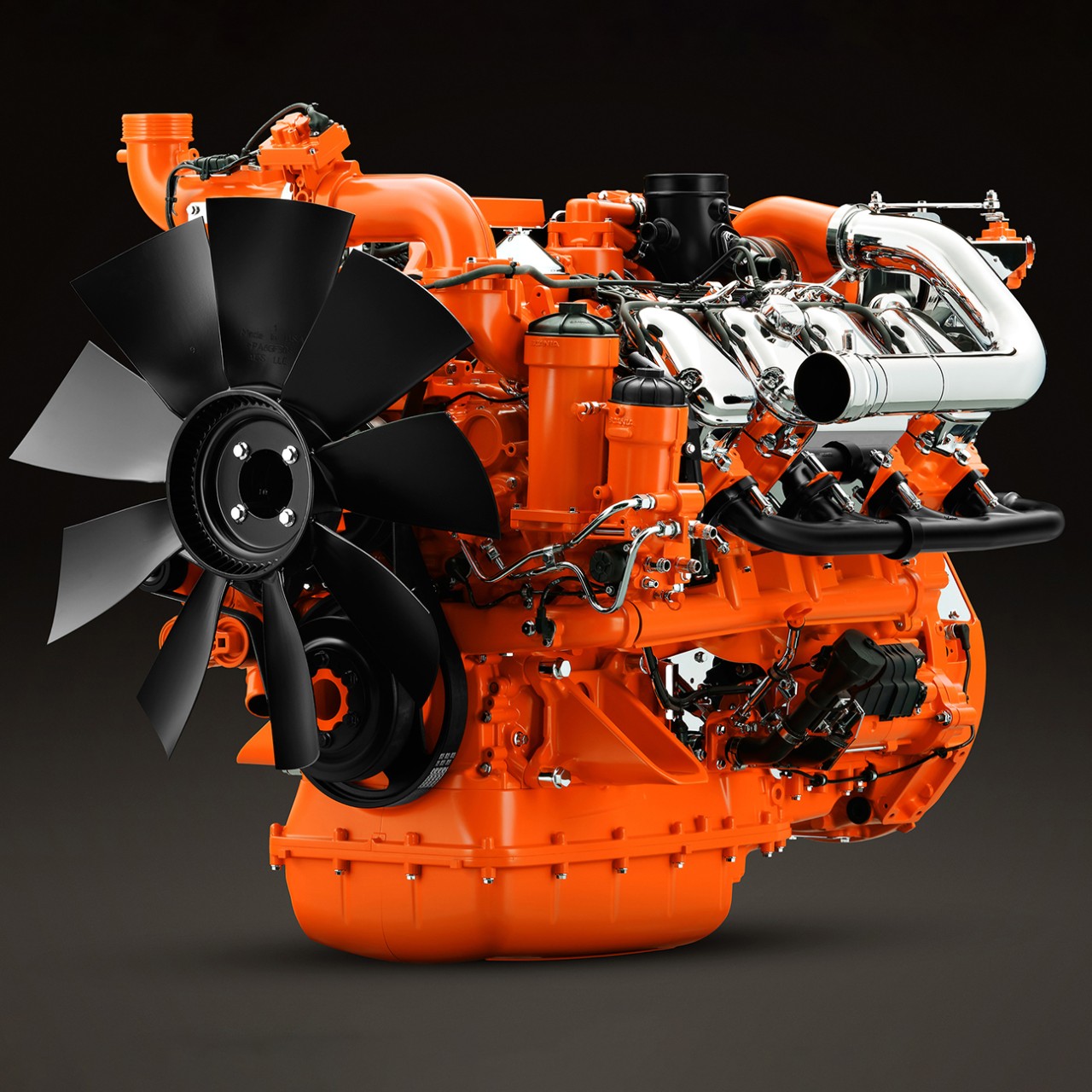  Scania 16 litru rūpnieciskais dzinējs