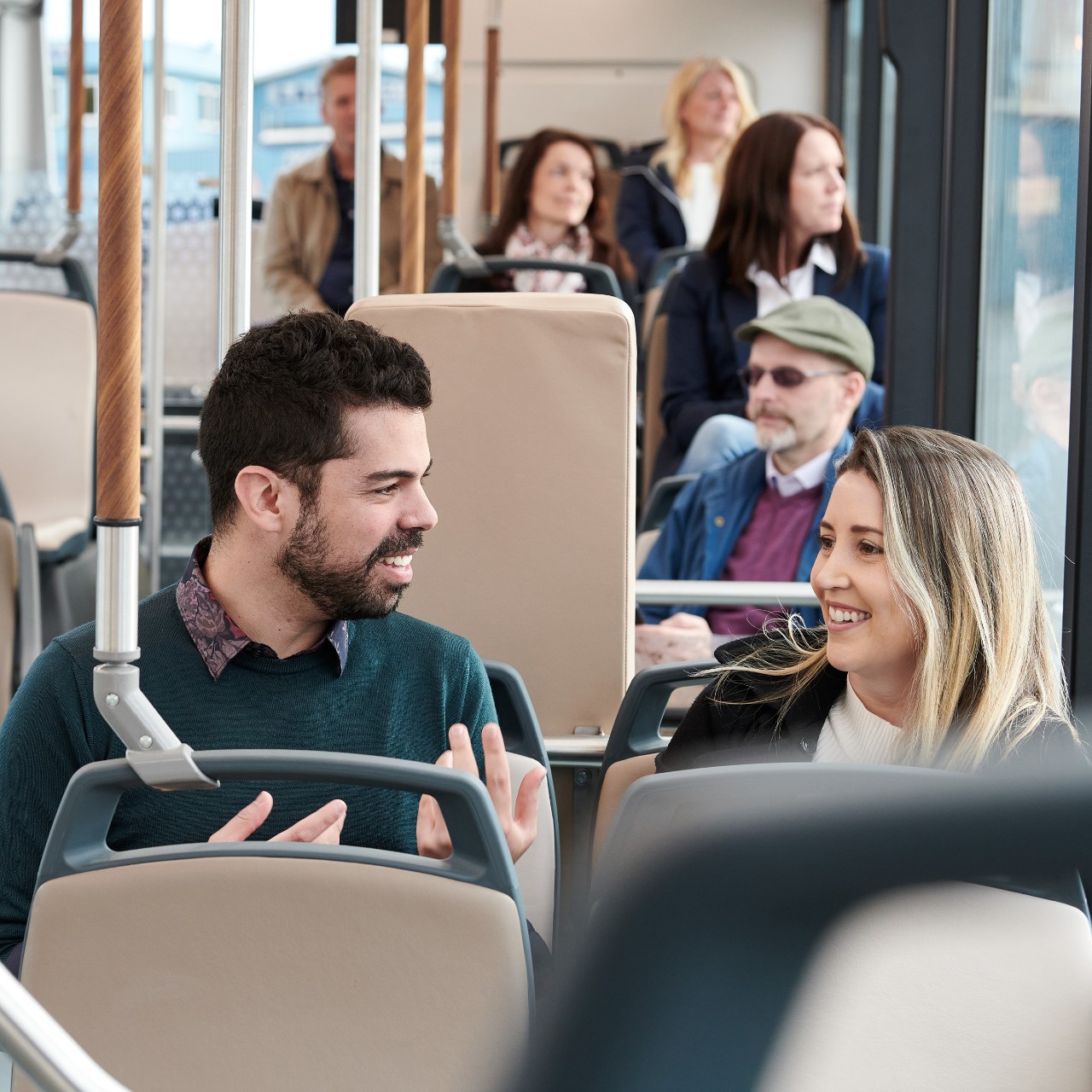 Pasajeros de autobús