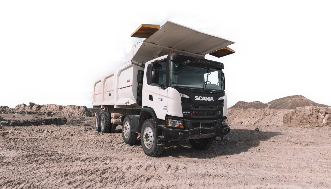 Camión miero Scania