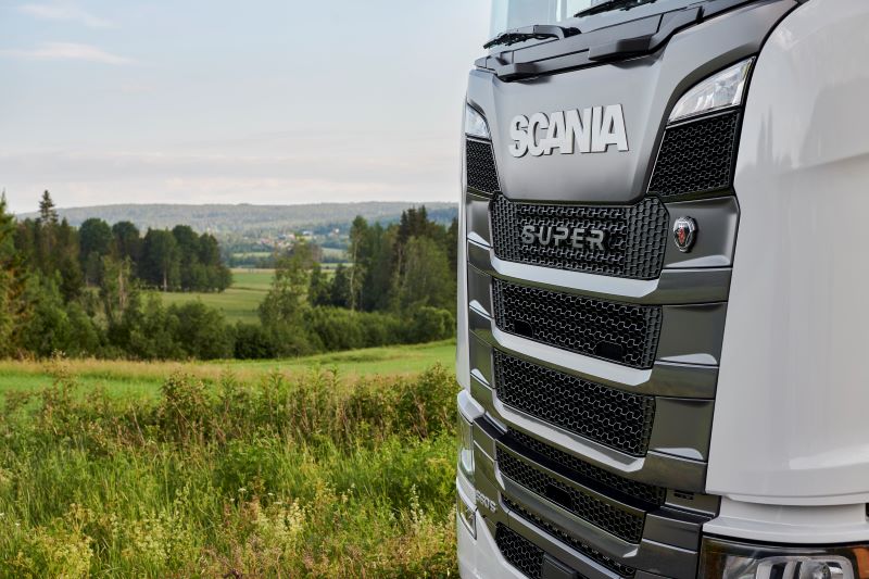 Camión de Scania con gran tiempo efectivo de trabajo