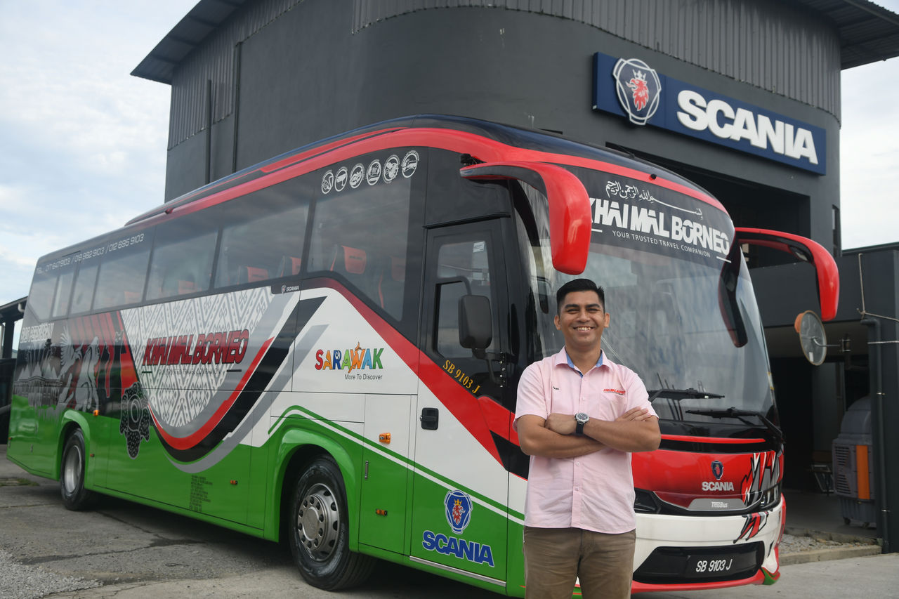 The first Scania New Bus Generation Euro 5 in Sarawak