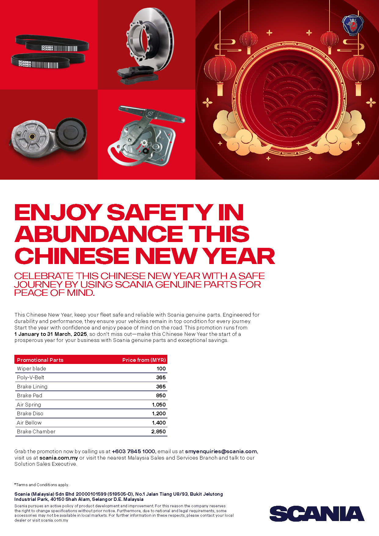 Scania CNY Parts Promotion Campaign 2025