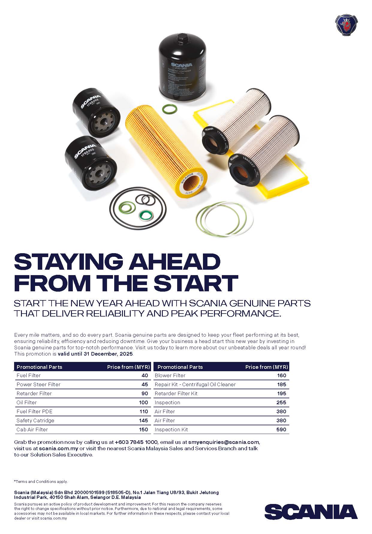 Scania Genuine Parts Promotion 2025
