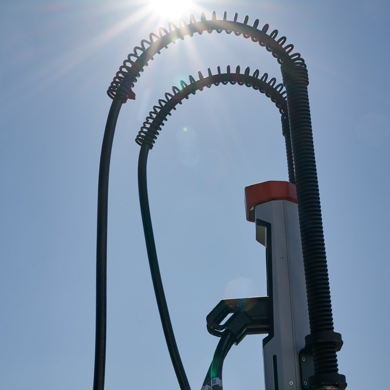 charging station for battery electric trucks