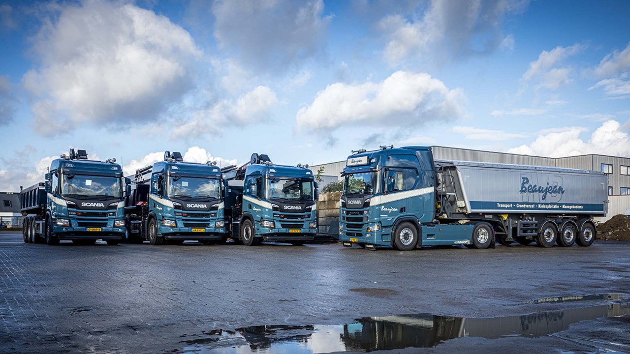 Beaujean BV neemt nog eens drie Scania trucks in gebruik