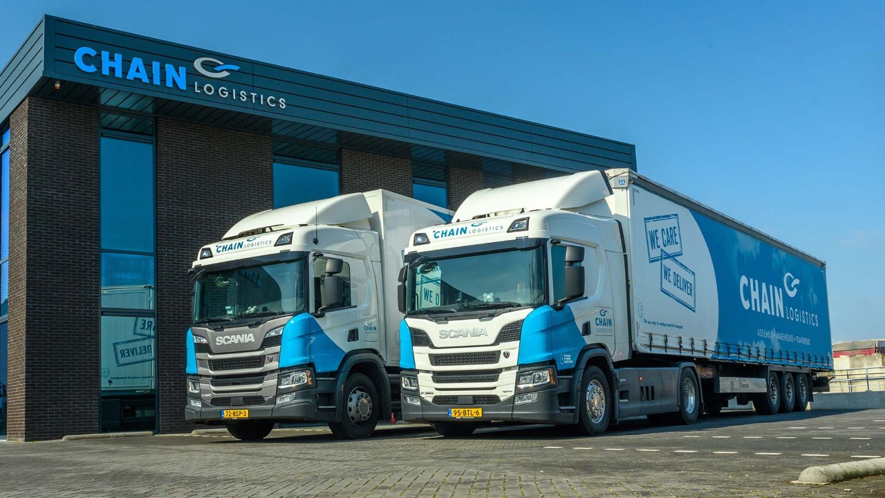 Chain Logistics zet bedrijfsmissie kracht bij met Scania hybride