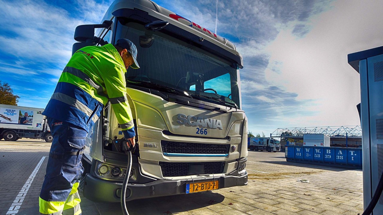 Scania biedt uitgebreide oplossingen voor emissieloze afvalinzameling