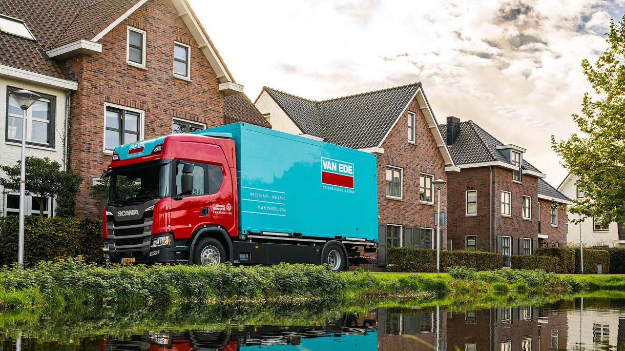 Van Ede loopt voorop met een Scania G320 PHEV