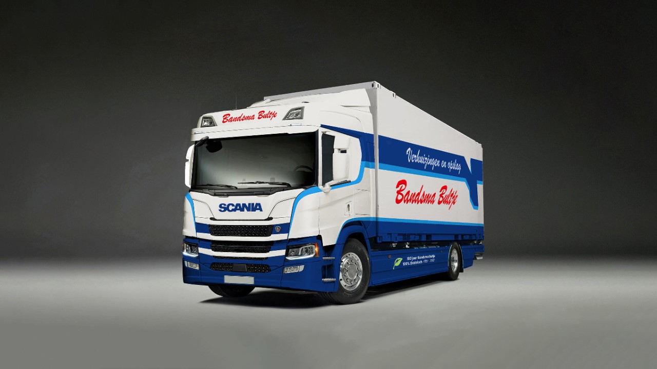 Elektrische Scania voor Bandsma Bultje Verhuizingen
